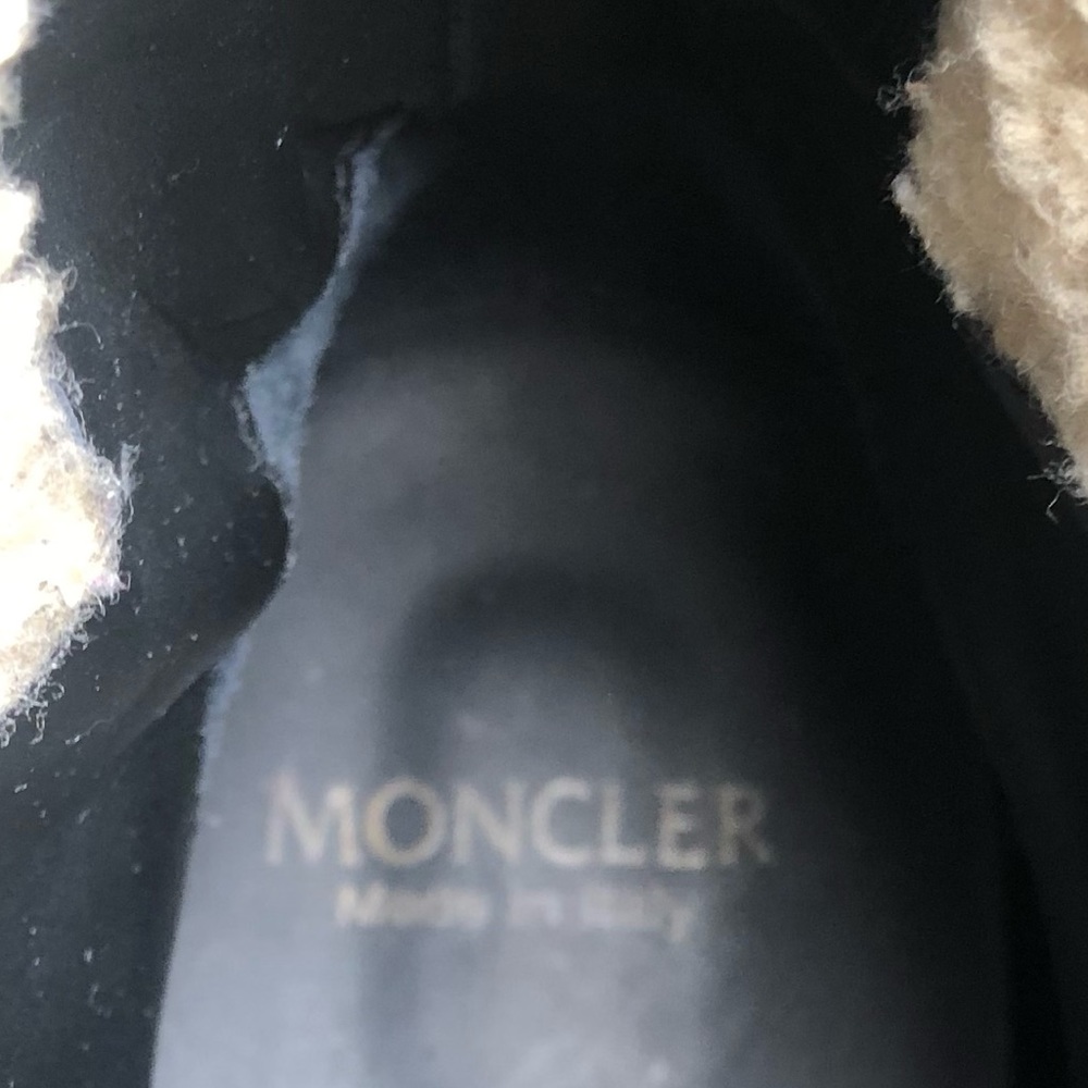 Moncler Authentic Gray Suede Patty Military Ankle Boots,Size-38 - Picture 5 of 16